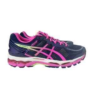 Asics Gel-Kayano 22 Womens 12 Blue Pink Running Shoes F350915